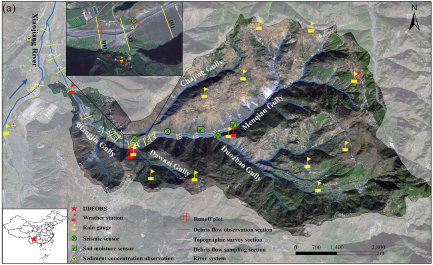 全球最长序列！云南东川泥石流国家野外科学观测研究站泥石流观测数据集发布